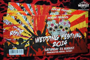 rock n roll wedding invites