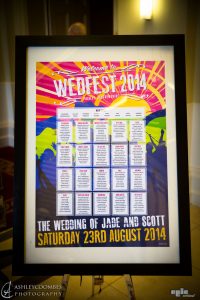 wedfest festival wedding seating plan