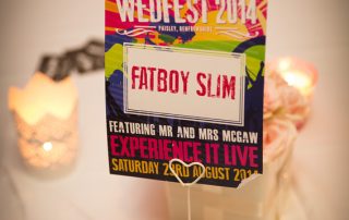wedfest festival wedding table names
