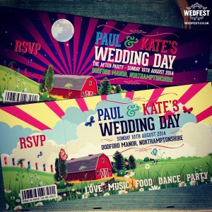 barn wedding invitation