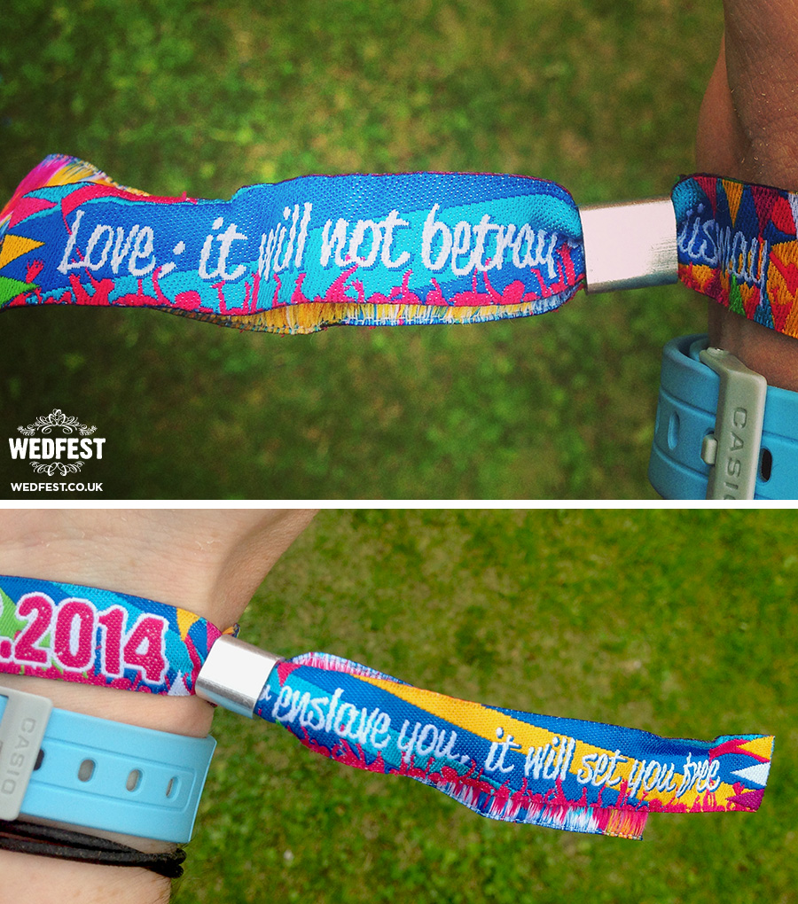 woven fabric event wristbands