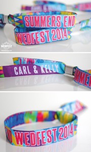 festival wedding wristbands