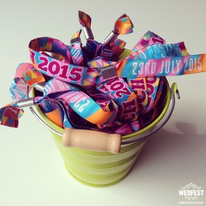 personalised festival wristbands