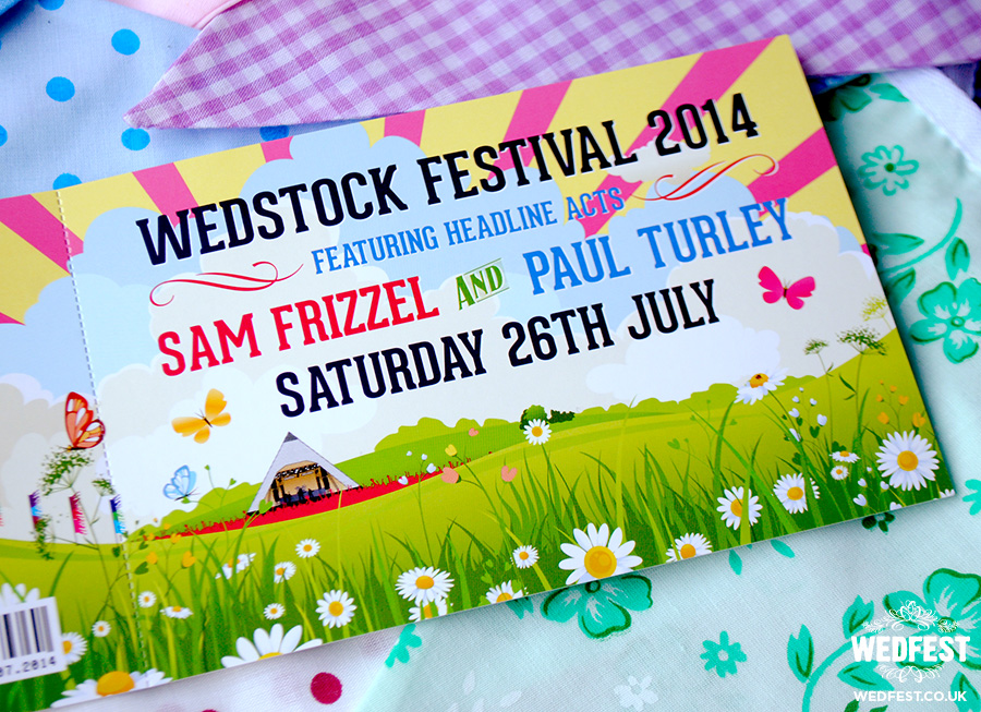 sam and pauls wedstock festival wedding invites