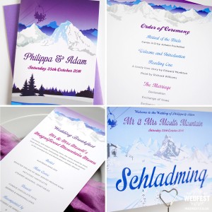 Ski Themed Wedding