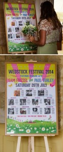 wedstock festival wedding table plan