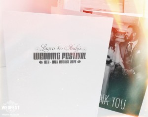 Festival Wedding Thank You Cards