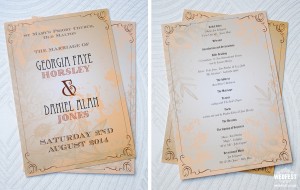 celebrity wedding order of service