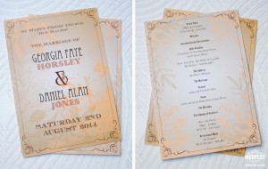 celebrity wedding order of service