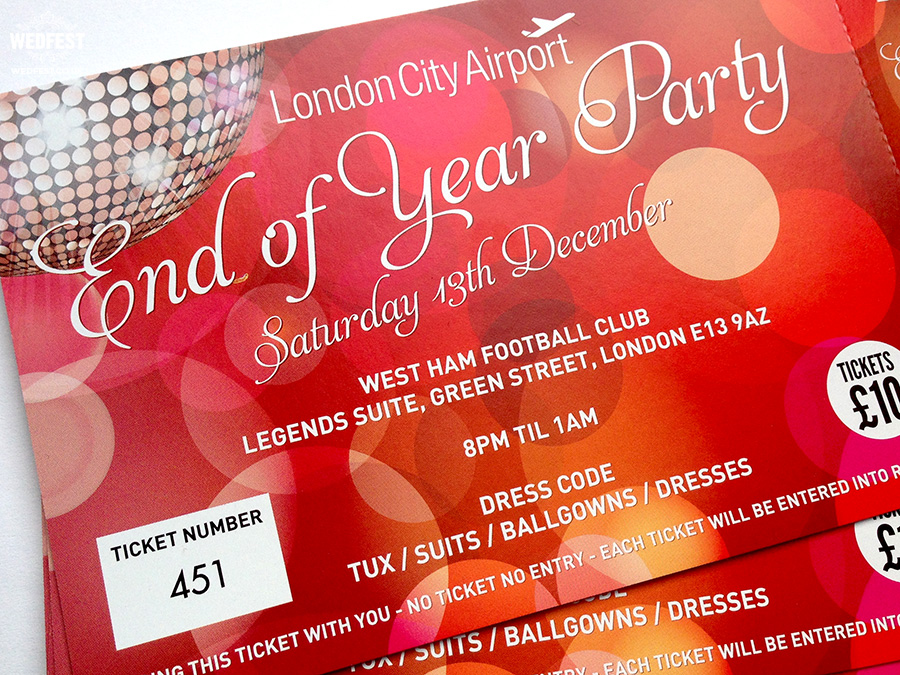 corporate event party invitation tickets
