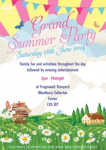 corporate event summer party poster design