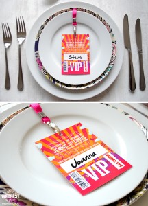 vip lanyard wedding place name cards