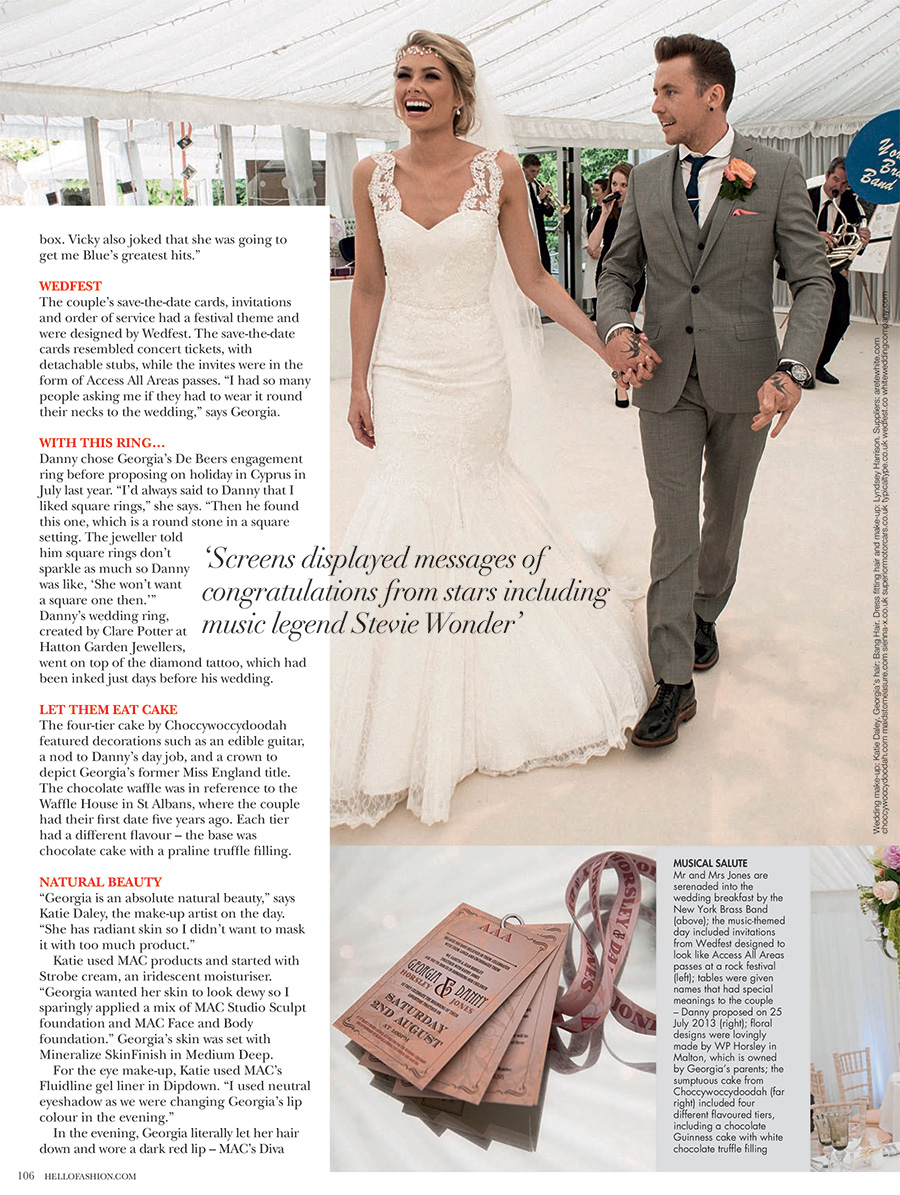 wedfest hello fashion monthly magazine danny jones wedding