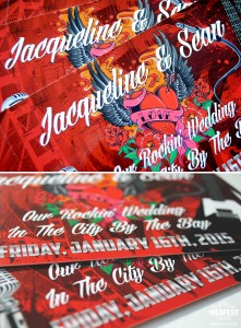 Rock n Roll Tattoo wedding invites