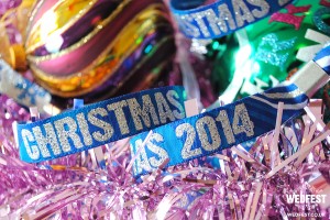 christmas themed woven fabric wristbands