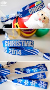 corporate christmas party fabric wristbands