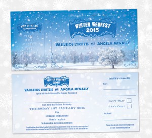 winter wedding invitations