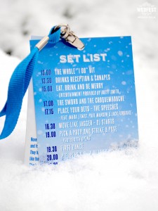 winter wedding festival vip lanyards