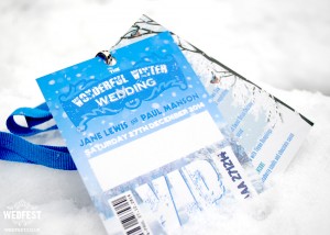 winter wedding vip pass lanyards