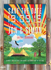 Festival Wedding Save the Date