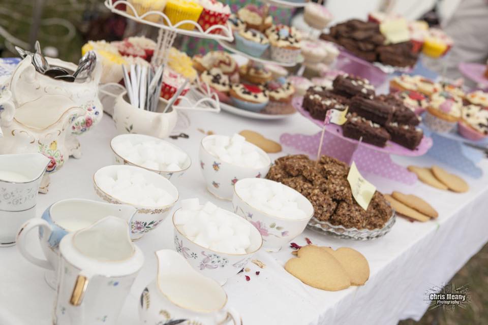 festival wedding vintage tea party