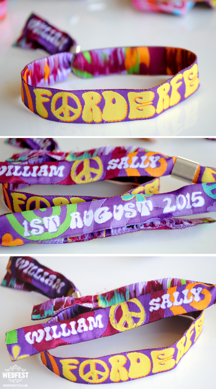 Festival Wedding Wristbands