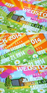 Wedstock Wedding Festival Invites