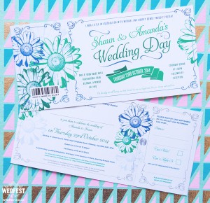 Gerbera Daisy Wedding Invites