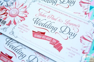 Gerbera Daisy Wedding Stationery