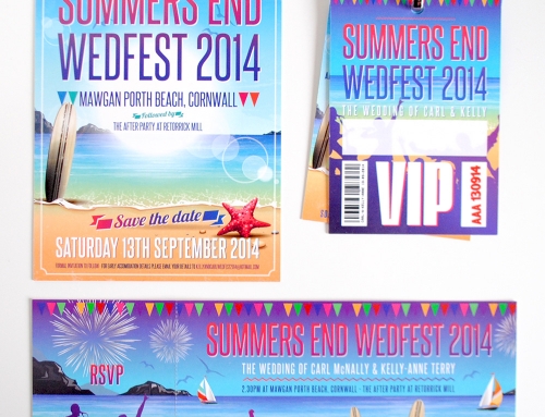 Summers End Wedfest – Beach / Seaside Themed Wedding Stationery