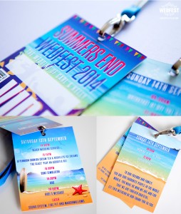 beach wedding vip lanyard programmes