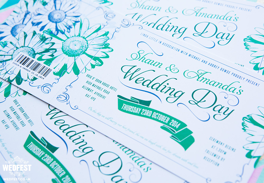 floral themed wedding invites