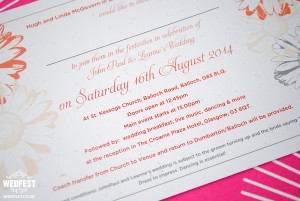 flower themed wedding invites