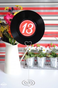 Vinyl Records Wedding Centerpieces