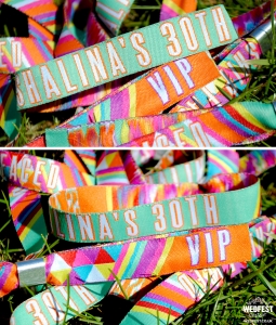 woven fabric event wristbands
