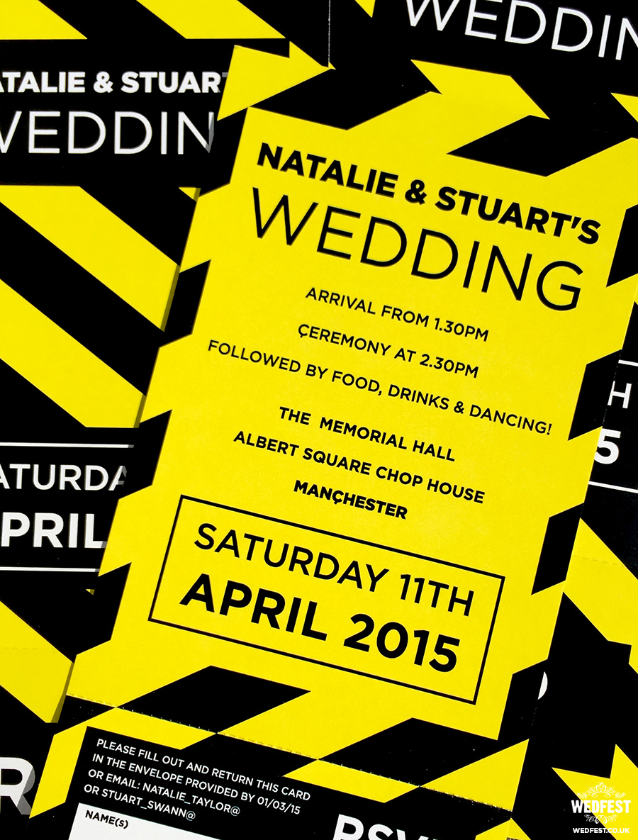 hacienda manchester wedding invitations