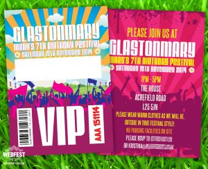 kidchella childrens kids birthday party invitations