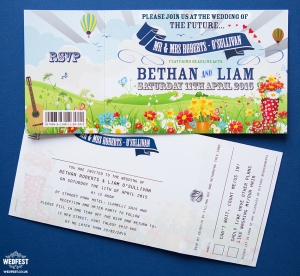 spring festival wedding invites