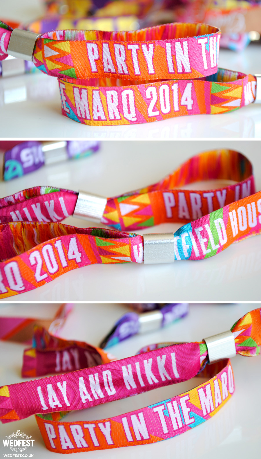 festival party woven fabric wristbands