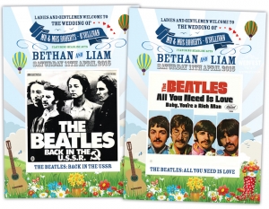 The Beatles wedding stationery