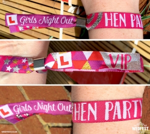 VIP Hen Party Festival Wristbands
