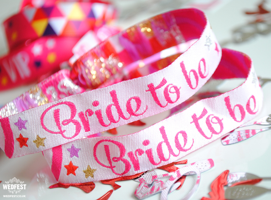 bride to be hen party wristband