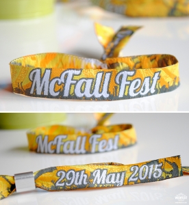 festival wedding wristband