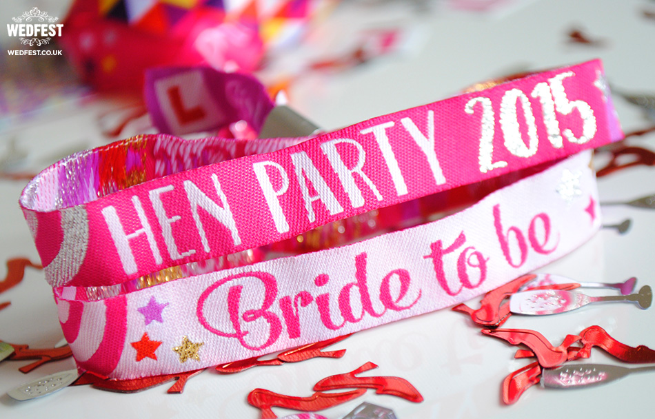 hen party bride to be wristbands