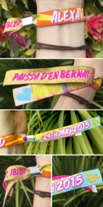 personalised Ibiza wristbands