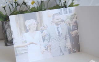 personalised photo wedding thank you card