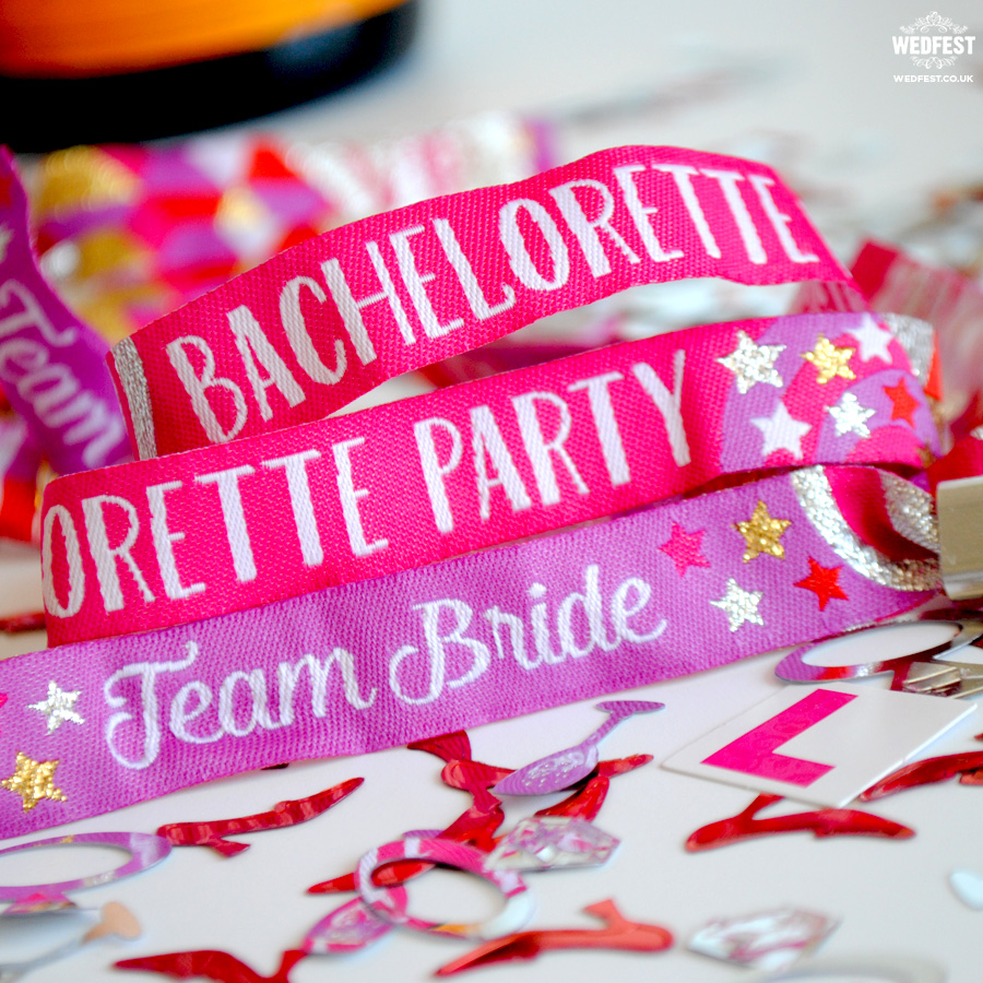 team bride bachelorette party wristbands