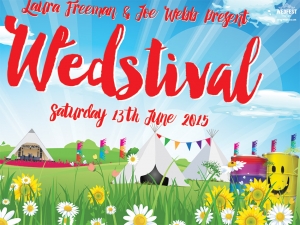 festival wedding invitation