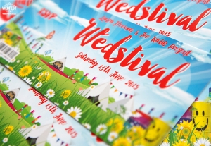 festival wedding invites