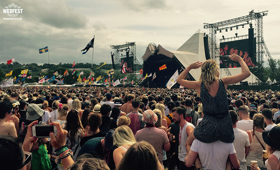 Glastonbury Pyramid Stage | Wedfest Festival Wedding